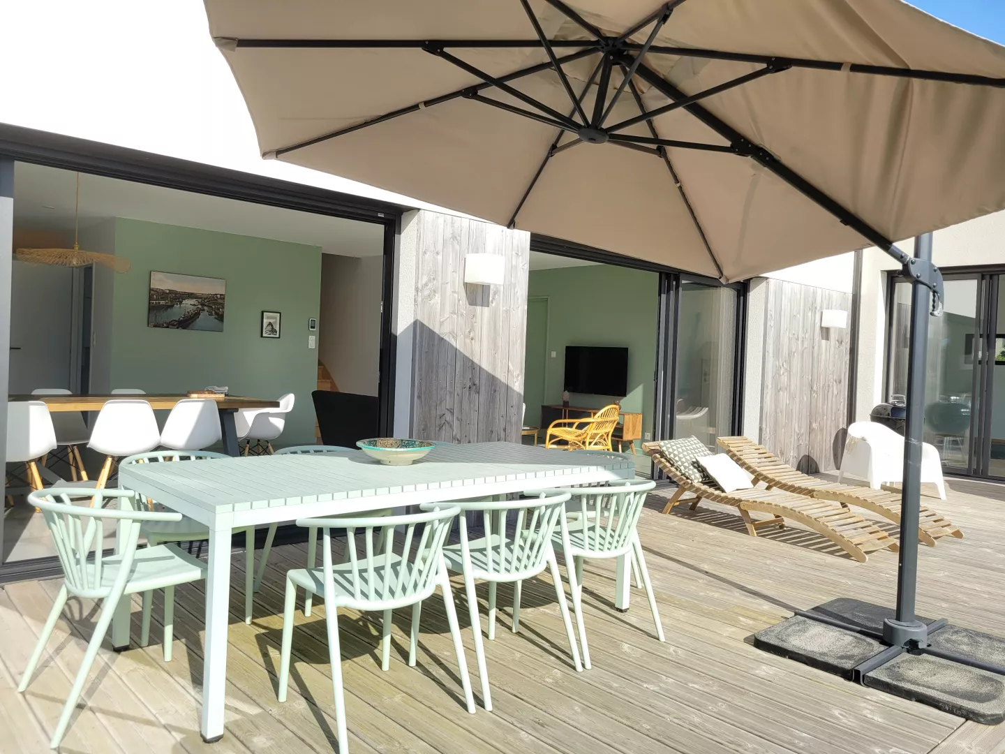 La maison toul ar ran avec sa piscine intérieure chauffée, proximité de la plage de Penfoul